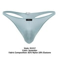 thumbnail image 4 of Xtremen Fashion Underwear 91217 Microfiber Thongs Color Seawater Size M, 4 of 5