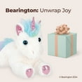 thumbnail image 5 of Bearington Lil' Rainbow Shimmers White Plush Stuffed Animal Unicorn, Rainbow Mane, 10 Inches, 5 of 6