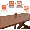 Gymax Toddler Outdoor & Indoor 4Seat Kids Picnic Table Bench Set with