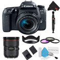 thumbnail image 5 of Canon EOS 77D DSLR Camera with 18-55mm Lens Bundle w/ 3 Piece Filter Kit + 24-70mm Lens (Intl Model), 5 of 5