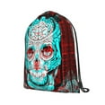 thumbnail image 2 of XMXT Waterproof Gym Bag, Skull Universe Illustration Print Drawstring Backpack for Men, s Multicolor, 2 of 8