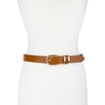 thumbnail image 3 of Time and Tru Women's & Women's Plus Mixed Loops Belt, Cognac, 3 of 3