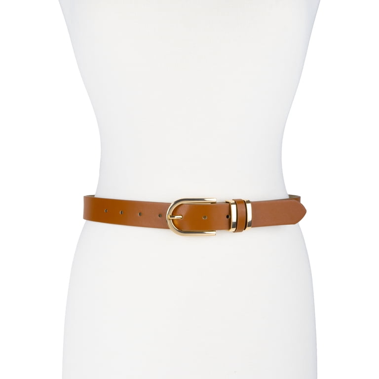 Time and Tru Women's Mixed Loops Belt, Cognac photo 3