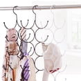 thumbnail image 3 of Scarf Hanger Space Saving Multi-purpose 10 Loop Metal Tie Hanger Belt Organizer, 3 of 6