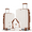 White&Brown（Expandable）, variant on 6 Piece Luggage Sets, with Travel Duffle Bags, Lightweight ABS Hard Suitcase, Black Tan