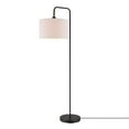 thumbnail image 5 of Globe Electric Barden 58" Matte Black Floor Lamp with White Linen Shade, 67065, 5 of 9