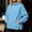 Blue, variant on Sevevn Women's Oversized Turtleneck Fleece Long Sleeve Sweatshirt Winter Casual