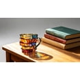 thumbnail image 2 of 12oz Borosilicate Glass Stacked Book Shaped Coffee Mug, Dishwasher Safe Novelty Gift for Book Lovers, 2 of 5