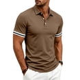 thumbnail image 4 of Guluxicc Men's Henley T Shirts Button Classic Fit Short Sleeve Everyday Wear Shirts Summer Casual Outfits, 4 of 9