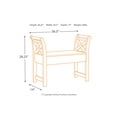 thumbnail image 4 of Signature Design by Ashley Casual Heron Ridge Accent Bench  Blue, 4 of 4