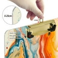 thumbnail image 4 of Plastic Clipboard Acrylic Hanging Clip Board with Gold Low Profile Office School Supplies 12.5x9 Red Blue Orange Marble, 4 of 9