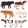 thumbnail image 1 of 6pcs Miniature Cattle Garden Ornaments Mini Farm Scene Cattle Adornments, 1 of 8