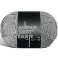 thumbnail image 2 of (3 pack) Craftbud Acrylic Yarn For Crocheting And Knitting, (370 Yards) Worsted Medium #4 Crochet Yarn For Beginners, Grey, 2 of 2