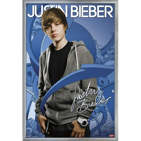 Justin Bieber - Arrows Wall Poster, 22.375" x 34", Framed