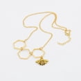 thumbnail image 4 of Guodhu Gold Plated Stainless Steel Geometric Bee Hive with Honey Bee Necklace Mother's Day Jewelry Gift, 4 of 8