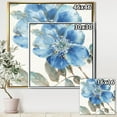 thumbnail image 3 of Designart ' Indigold Watercolor Flower I ' Farmhouse Framed Canvas, 3 of 3