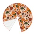 thumbnail image 2 of Kdxio Autumn Fox Pumpkin Lazy Print Christmas Tree Skirt Christmas Xmas Tree Skirts Mat for New Year Holiday Christmas Party Decorations-36", 2 of 7