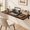 Black-48" x 16", variant on White 60" x 16" Floating Wall Desk, Heavy Duty Solid Pine Workstation
