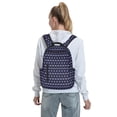 thumbnail image 5 of Yiaed Purple and Blue Squares Print Lightweight Backpack Travel Backpacks Hiking Daypack for Women Men, 5 of 5