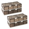 thumbnail image 1 of Costway Lot de 4 Contenants de Rangement sous le Lit 26,5 Gal avec Roues Couvercles à Double Ouverture, 1 of 10