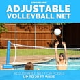 thumbnail image 3 of Swimline Cross Inground Swimming Pool Fun Volleyball Net Game Water Set, 3 of 6