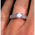 thumbnail image 5 of Shauna Engagement Ring Sterling Silver Cubic Zirconia Womens Ginger Lyne Collection Size 10, 5 of 6