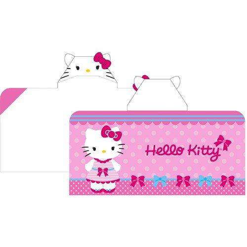 hello kitty delightful kitty hooded beach towel wrap walmart com