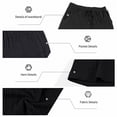 thumbnail image 6 of Gym Shorts Men Solid Color Drawstring Casual Loose Fit Sports Outdoor Summer Beach Hiking Golf Shorts With Pockets, 6 of 6
