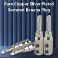 thumbnail image 2 of Auditory Adapter Banana Plug for Sound Box Wire Connection Featuring Serrated Designing Not Need Solder, 2 of 6