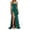 GN2, variant on FYEGRE Summer Dress Women's Sleeveless Square Neckline High Slit Maxi Dress Elegant Long Wedding Cocktail Dress Wedding Party Dres Brown XL