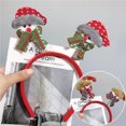 thumbnail image 2 of Wosthever 20 unidades/juego de gafas de Navidad no tejidas, reutilizables, bonitas gorras temáticas de Navidad, diadema, decoración circular Kits de decoración para fiestas, 2 of 6