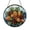 Acrylic 3.5 Inch, variant on Pine Cone Nature Round Suncatcher – Stained Glass Style Cabin Window Decor