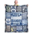 thumbnail image 1 of LHSHID Funny Papa Gifts from Granddaughter Grandson Best Gifts for Papa Best Papa Ever Gifts Papa Birthday Gifts from Grandkids to My Papa Grandpa Gifts for Christmas Great Papa Blanket Gifts 30x40in, 1 of 6