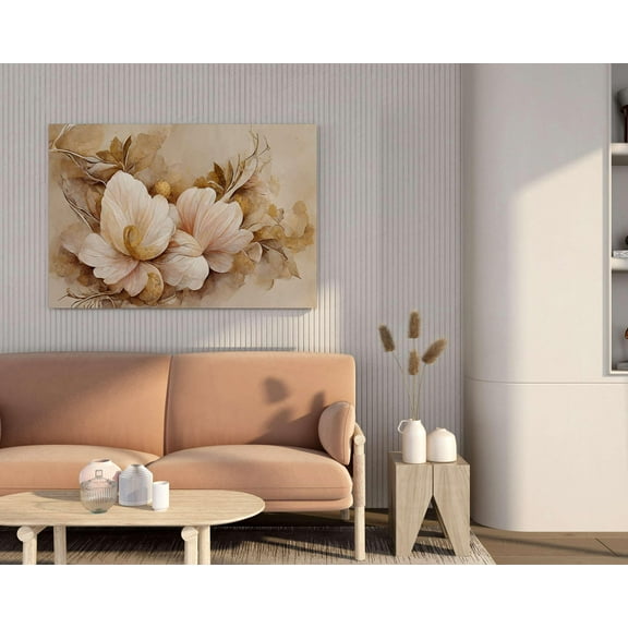 Rivaaz Craft Flower Paintings for Wall Decoration with Frame Canvas Painting for Living Room Bedroom Home Office & Hotels (34 inch x 22 inch CH-FLW-LDP13)