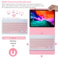 thumbnail image 2 of Mistaha Wireless Bluetooth Keyboard USB Keypad with PU Leather Protecting Case for Tablet Compatible with, 2 of 7