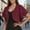 Wine, variant on Delayuji Womens Shrug Chiffon Cardigans Double Layer Open Front Short Sleeve Cardigan for Evening Dressy Shawl Chiffon Short Cardigan
