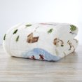 thumbnail image 2 of Great Bay Home Rustic Lodge Velvet Plush Warmest Throw  (50" x 60" Throw, Winter Village), 2 of 5