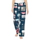 thumbnail image 1 of Fotbe Dental Pantalones de Pijama para Mujer, Pantalones de Dormir, Pantalones Pj con Cordón y Bolsillos-3X-Large, 1 of 6