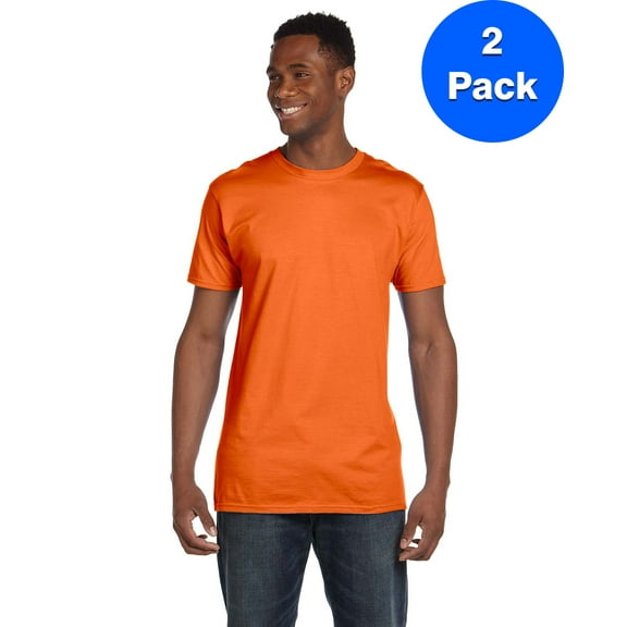 Mens 100% Ringspun Cotton nano-T T-Shirt 4980 (2 PACK)