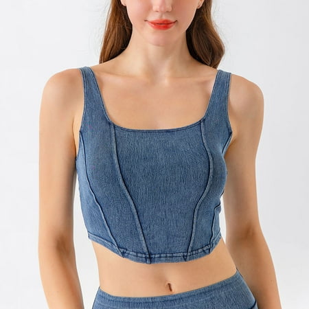 GENGING Clearance Bras for Women Bralette for Women Meibei Letterless Strap Back U-shaped Elastic Bra Style Trendy Sports Bra
