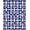 Blue, Pattern 2, variant on Flatwoven High Traffic Area Rug, Linear Wave Runner with Smooth Curved Interlocking Bands, Non Slip, Stain Resistant, Washable Area Rugs for Living Room, Bedroom(Blue, 2X3)