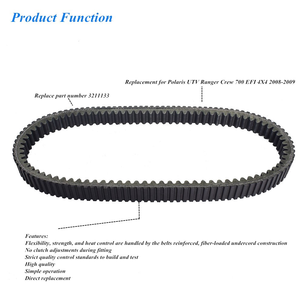 LABLT Drive Belt Replacement for Polaris UTV Ranger Crew 700 EFI 4X4 2008-2009 3211133