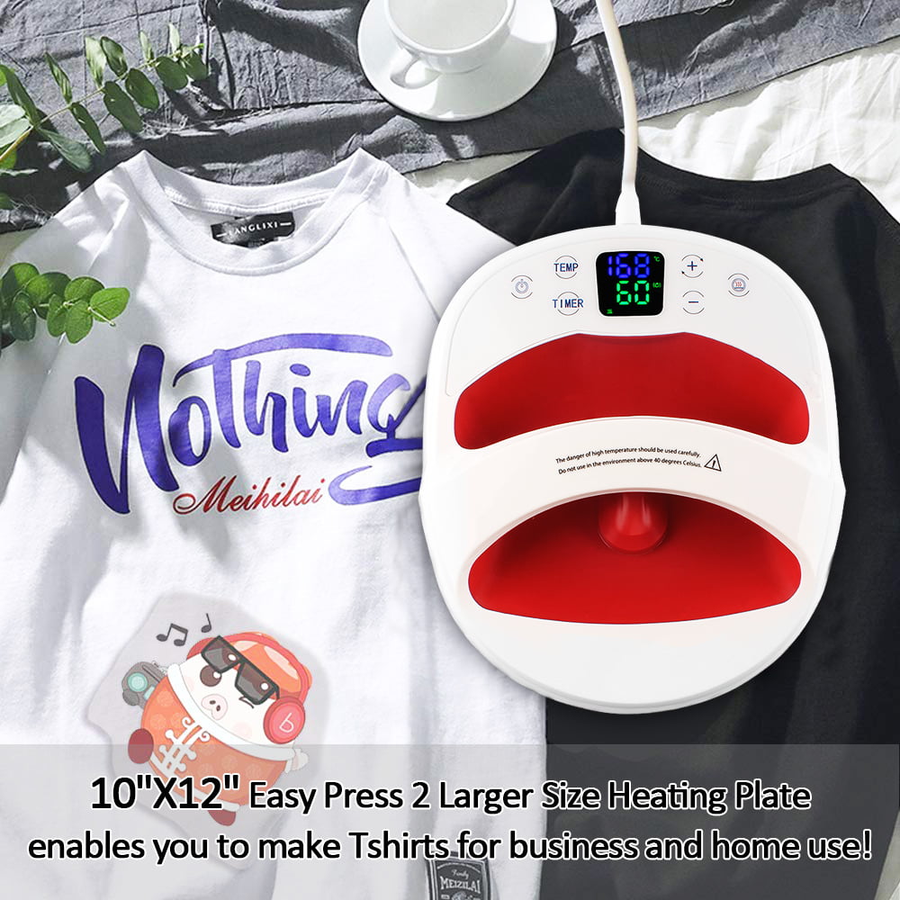 12"×10" Home Portable T-Shirt Heat Press Machine Heat Press Sublimation Printer 