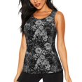 thumbnail image 1 of Balery Black Cats In A Garden Camiseta sin mangas estampada ligera para mujer, tops de entrenamiento sin mangas, camisetas de yoga transpirables de secado rápido.-Medium, 1 of 7