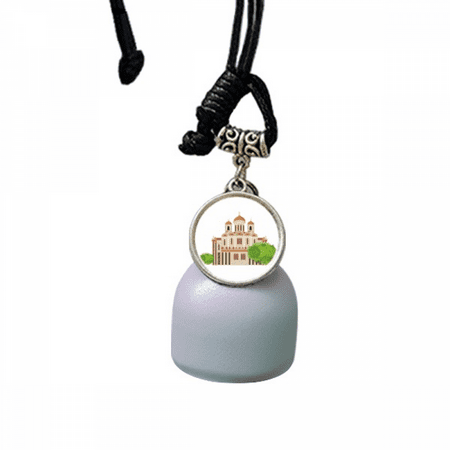 

Russia National Symbol Landmark Illustration Wind Chimes Bell Car Pendant