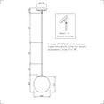 thumbnail image 3 of Selene 1-Light Brushed Nickel Pendant with Satin Opal Globe Glass Shade - Brushed Nickel, 3 of 3