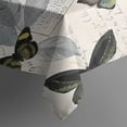 thumbnail image 4 of Butterfly Text Leaf Pattern Rectangle Tablecloth 60"x120",Waterproof Polyester Rectangle Table Cloth, Wipeable Spillproof Polyester Tablecloth for Dining, Camping, Indoor and Outdoor, 4 of 6