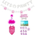 thumbnail image 1 of Party Banner Letter Set Fashion Sequins Cake Topper Set Birthday Banner for Dog, 1 of 10