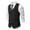 A-Black, variant on Aueoeo Suit Vests For Mens Cotton Comfy Soft Waistcoat Retro Sleeveless V Neck Herringbone for Prom Party