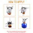 thumbnail image 4 of Portable Camping Stove Mini Stove Windproof Ignition Adjuatble Valve Outdoor Backpacking Hiking Cooking, 4 of 6